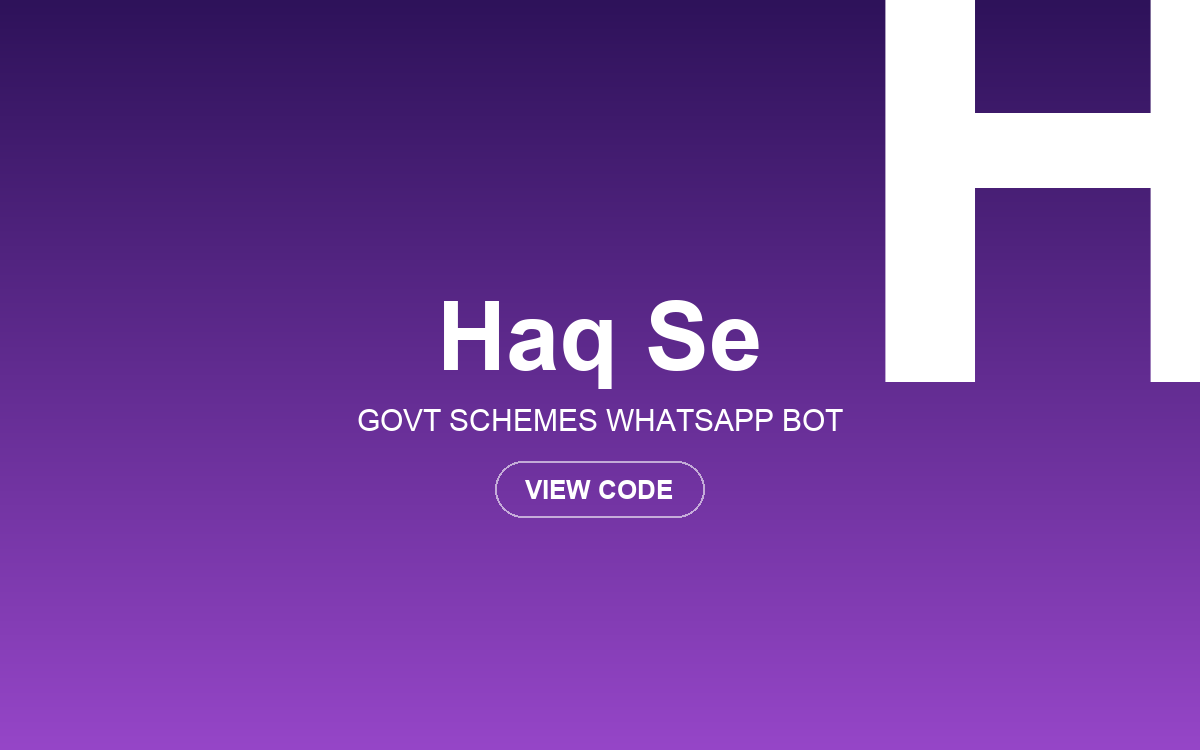 Haq Se WhatsApp bot
